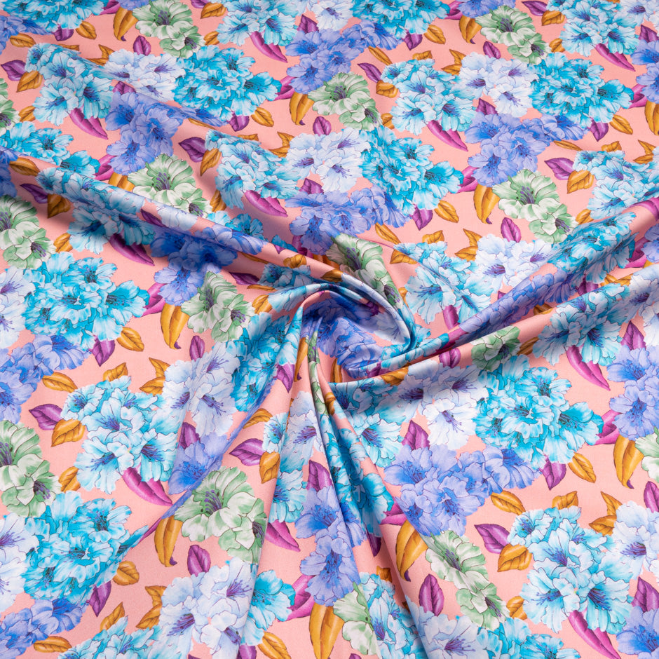 Multi Floral Printed Candy Pink Pure Cotton