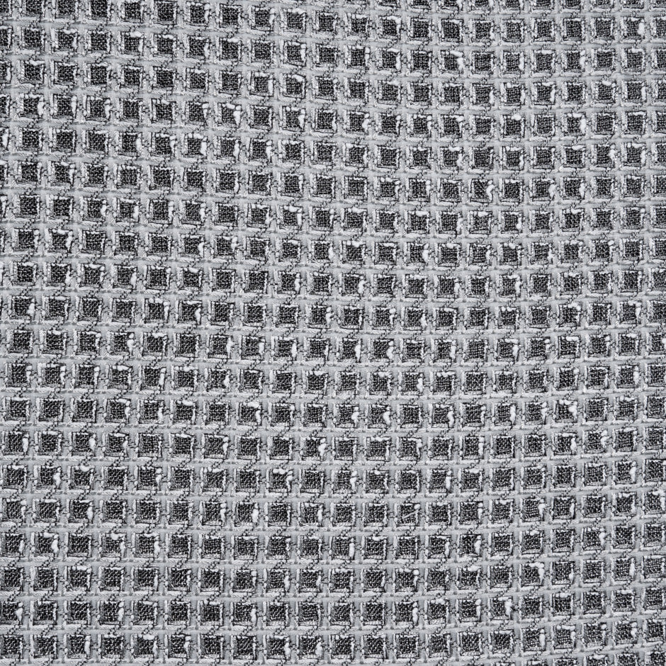 Black & White 'Square' Metallic Bouclé