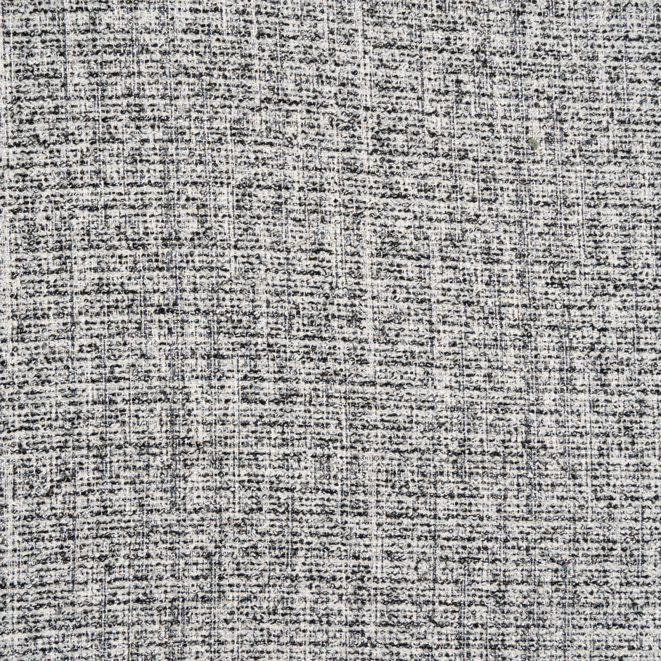 Ivory & Black Gold Metallic Mixed Fibre Bouclé