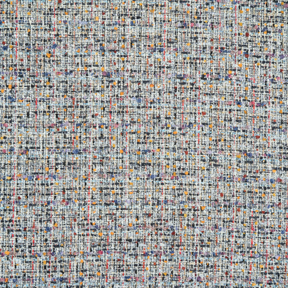 Multi-Coloured Metallic Wool Blend Bouclé