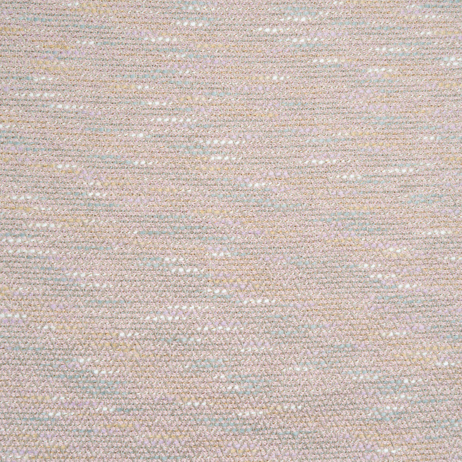 Dusty Pink & Beige Cotton Blend Bouclé