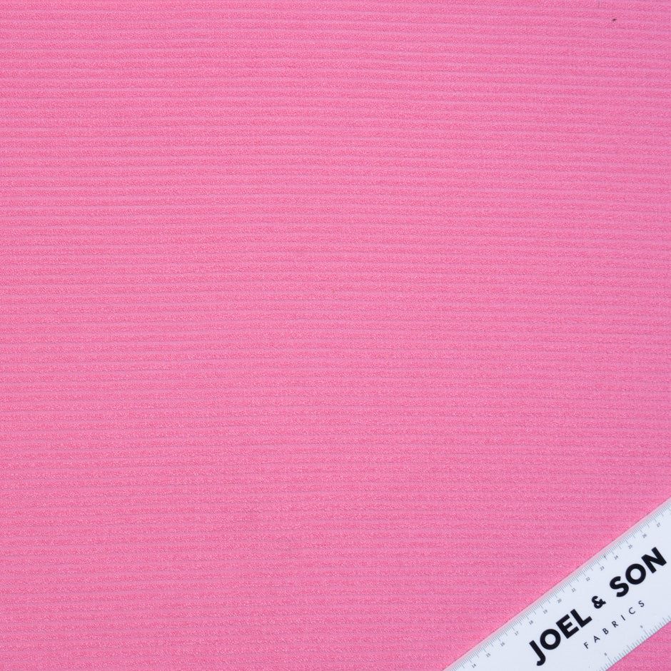 Fluorescent Pink Wool Bouclé