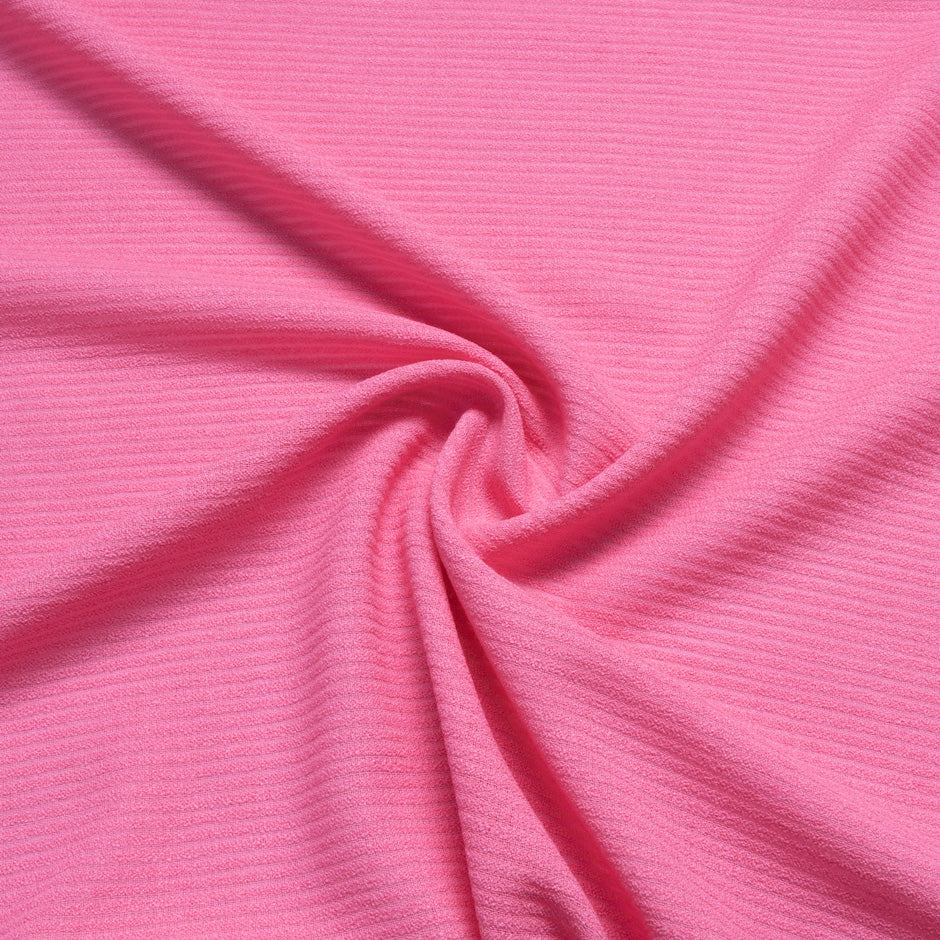 Fluorescent Pink Wool Bouclé