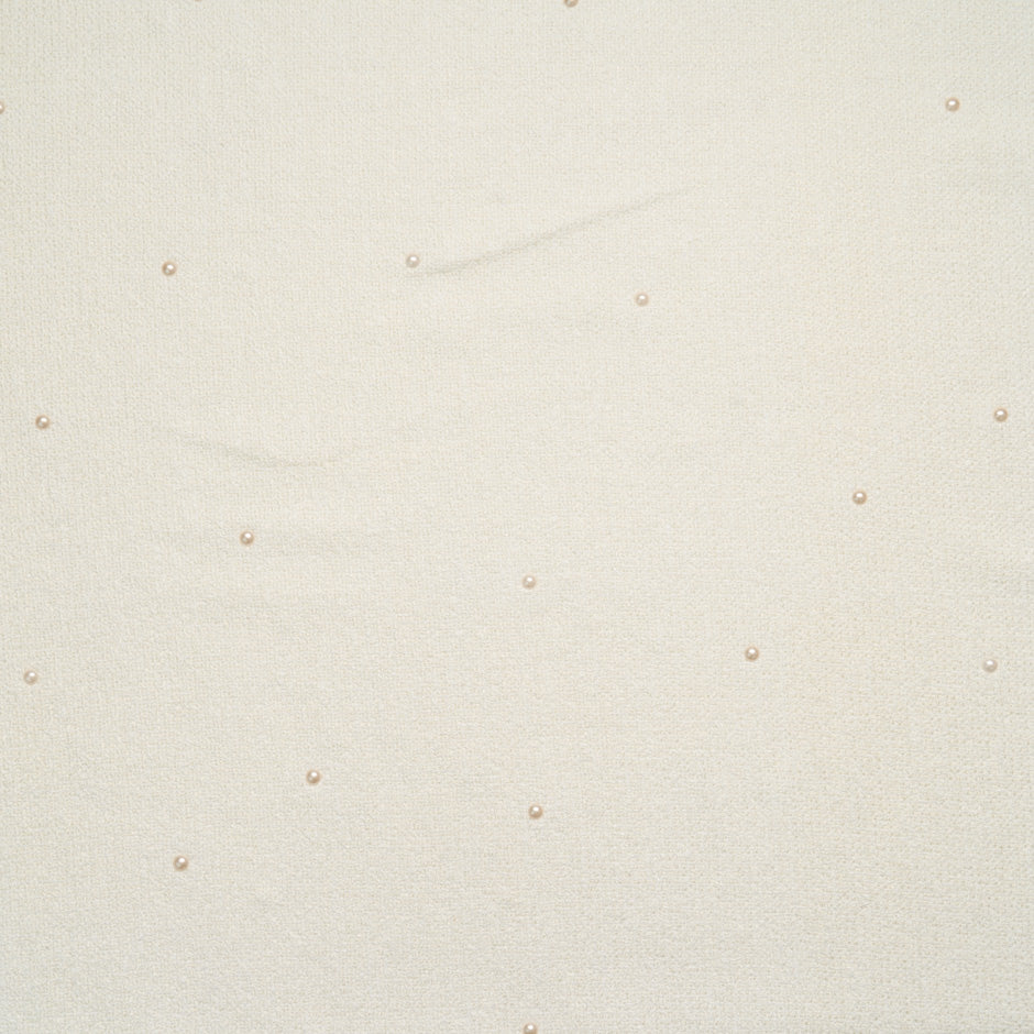 Pearl Cotton Blend Cream Bouclé