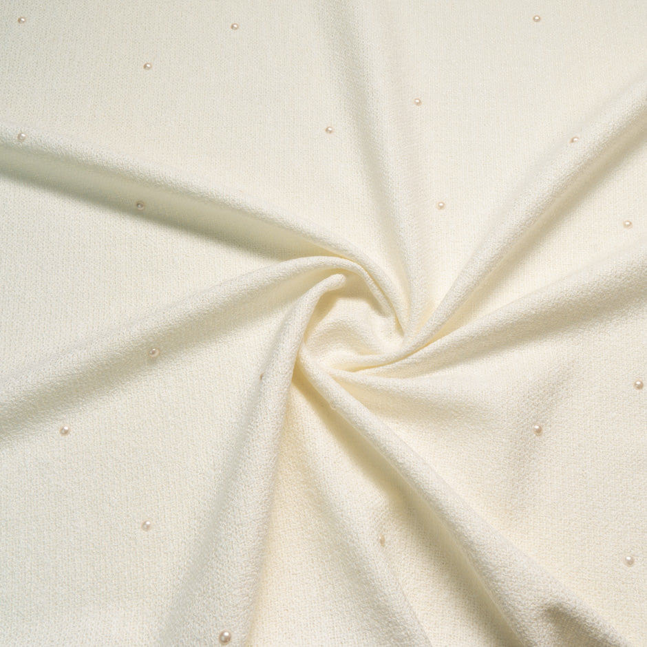 Pearl Cotton Blend Cream Bouclé
