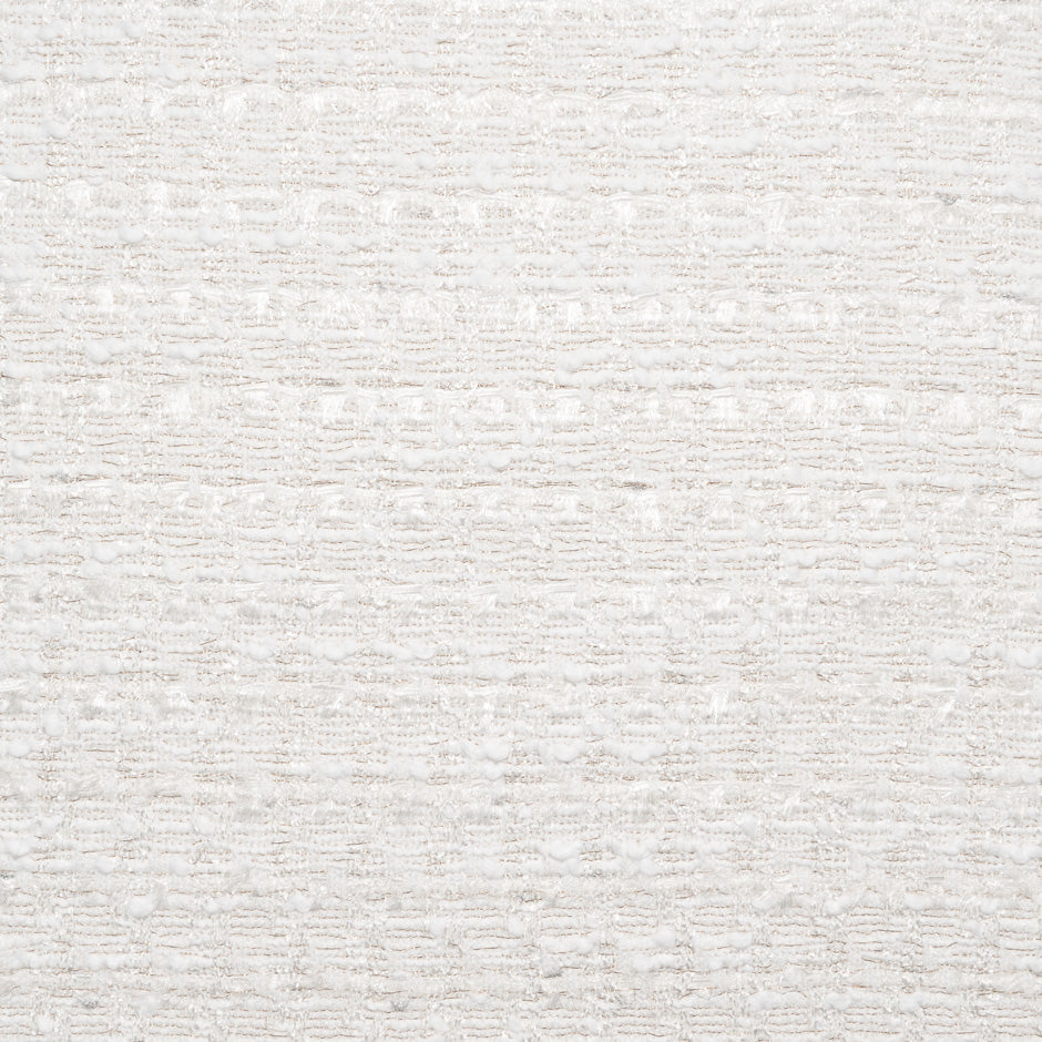 White & Gold Metallic Woven Mixed Fibre Bouclé