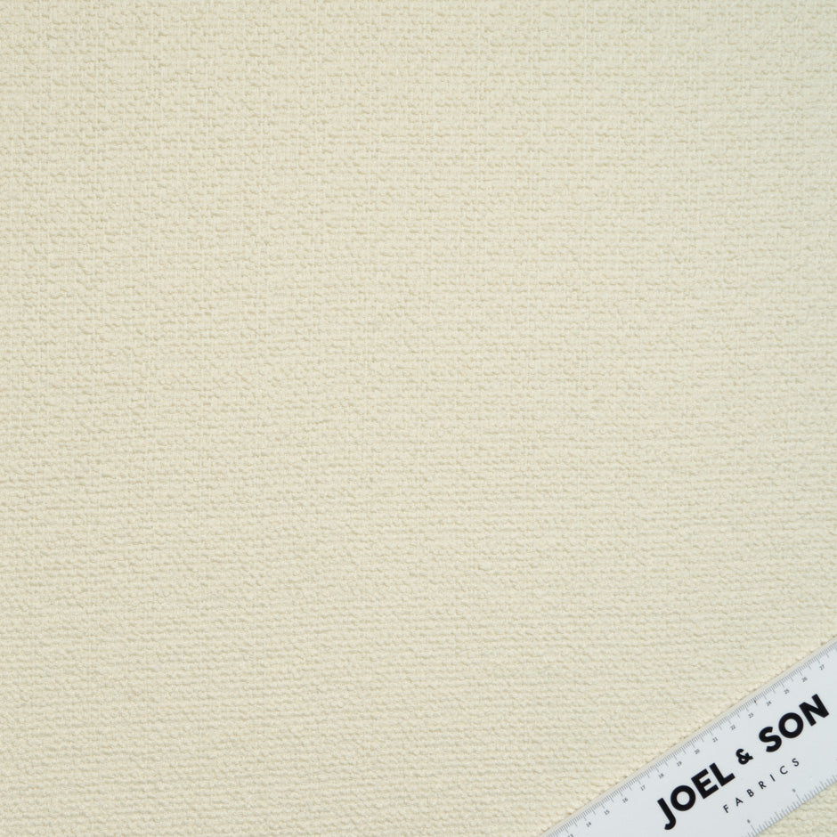 Plain Cream Pure Wool Bouclé
