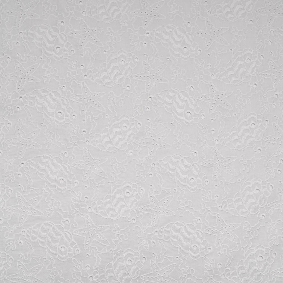 'Seaside' Themed Open Work Cotton Anglaise