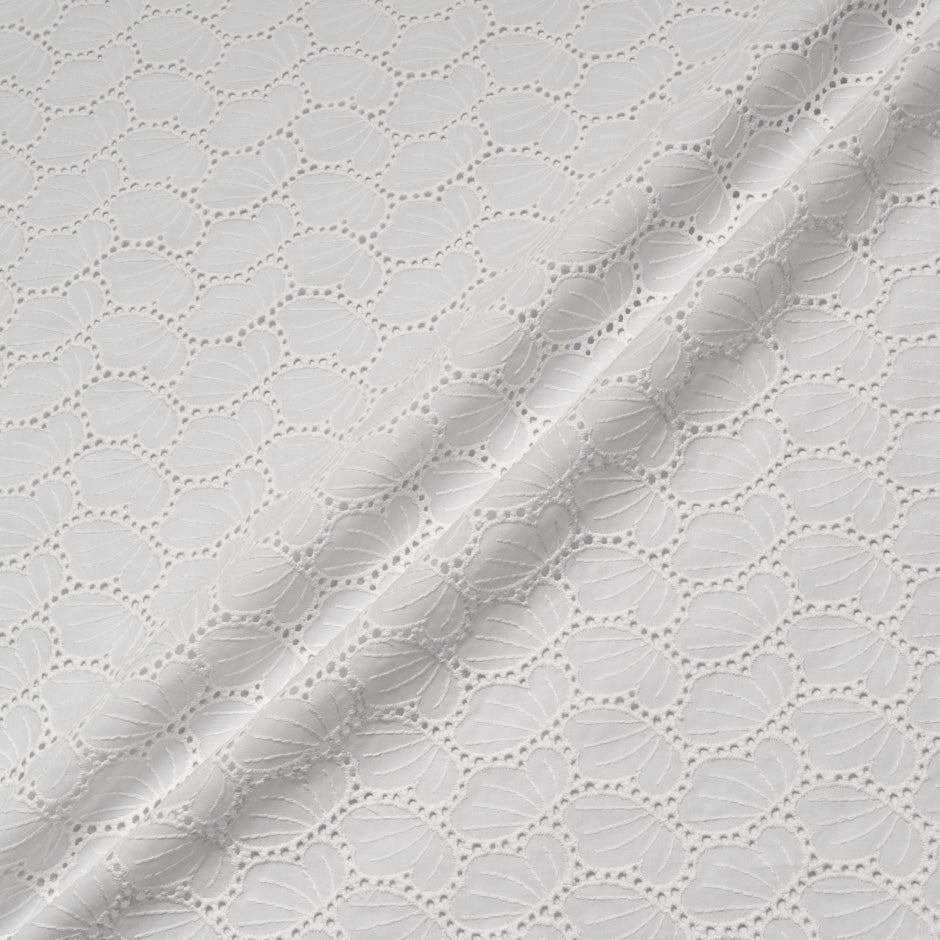 Ivory Geo 'Wings' Open Work Cotton Anglaise