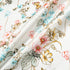 Pink Floral & Butterfly Printed Ivory Double Silk Organza