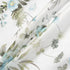 Blue & Green Floral Printed Ivory Silk Satin Organza