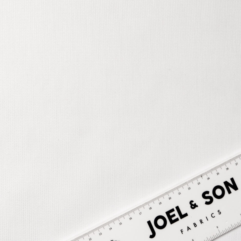 White 'Stitched' Jacquard Pure Shirting Cotton