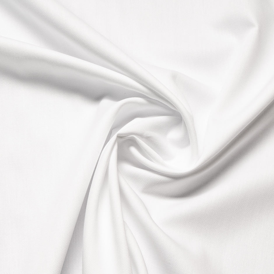 White Cotton Ultra Lightweight Piqué Cotton