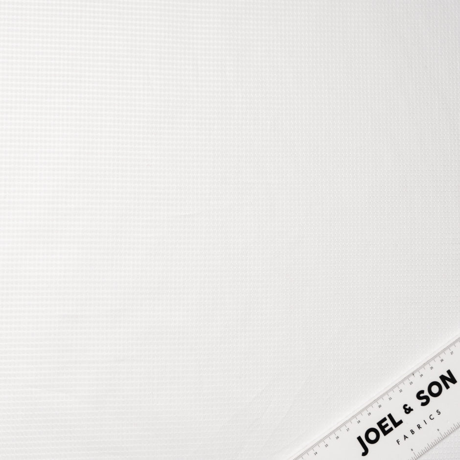 White Ultra Fine Mesh Jacquard Pure Cotton