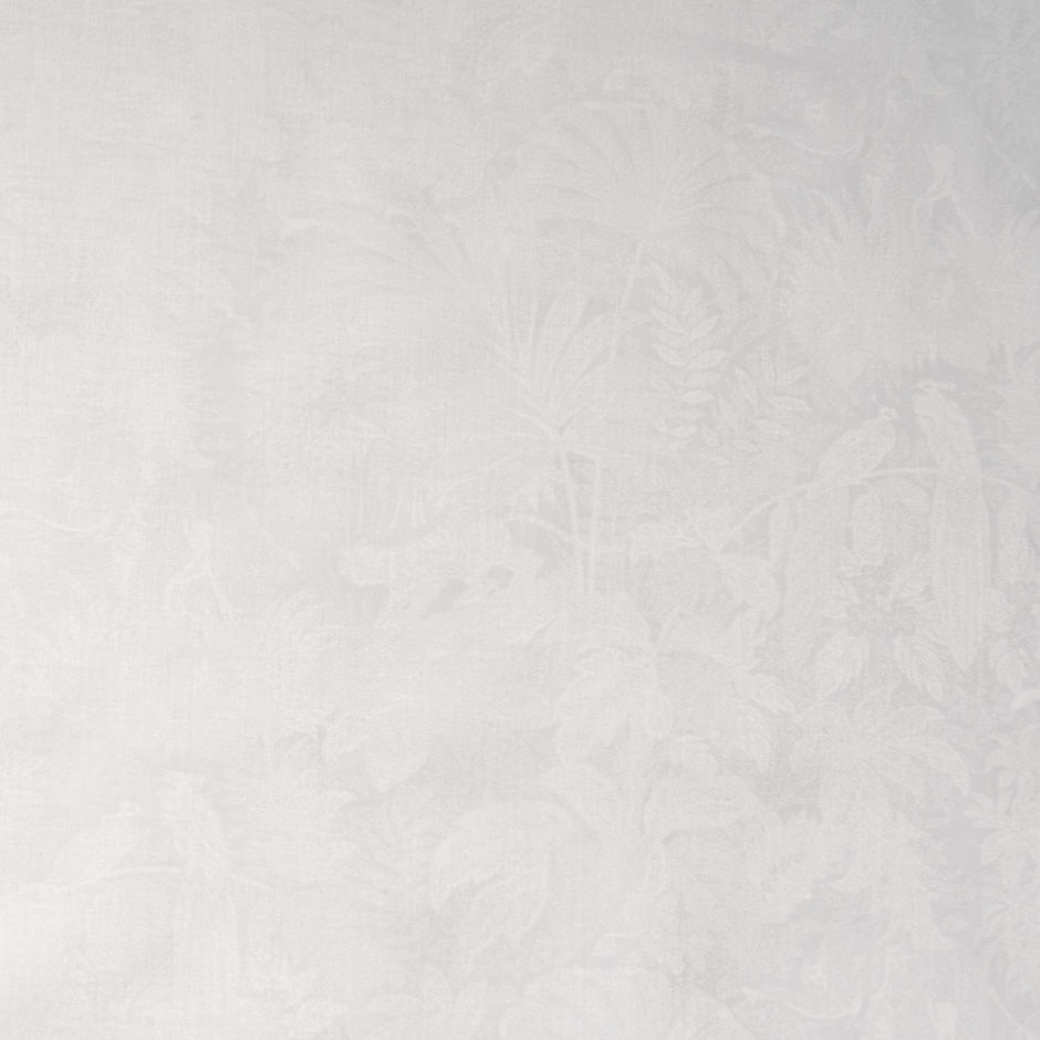 Ultra Fine White Floral Jacquard Pure Cotton