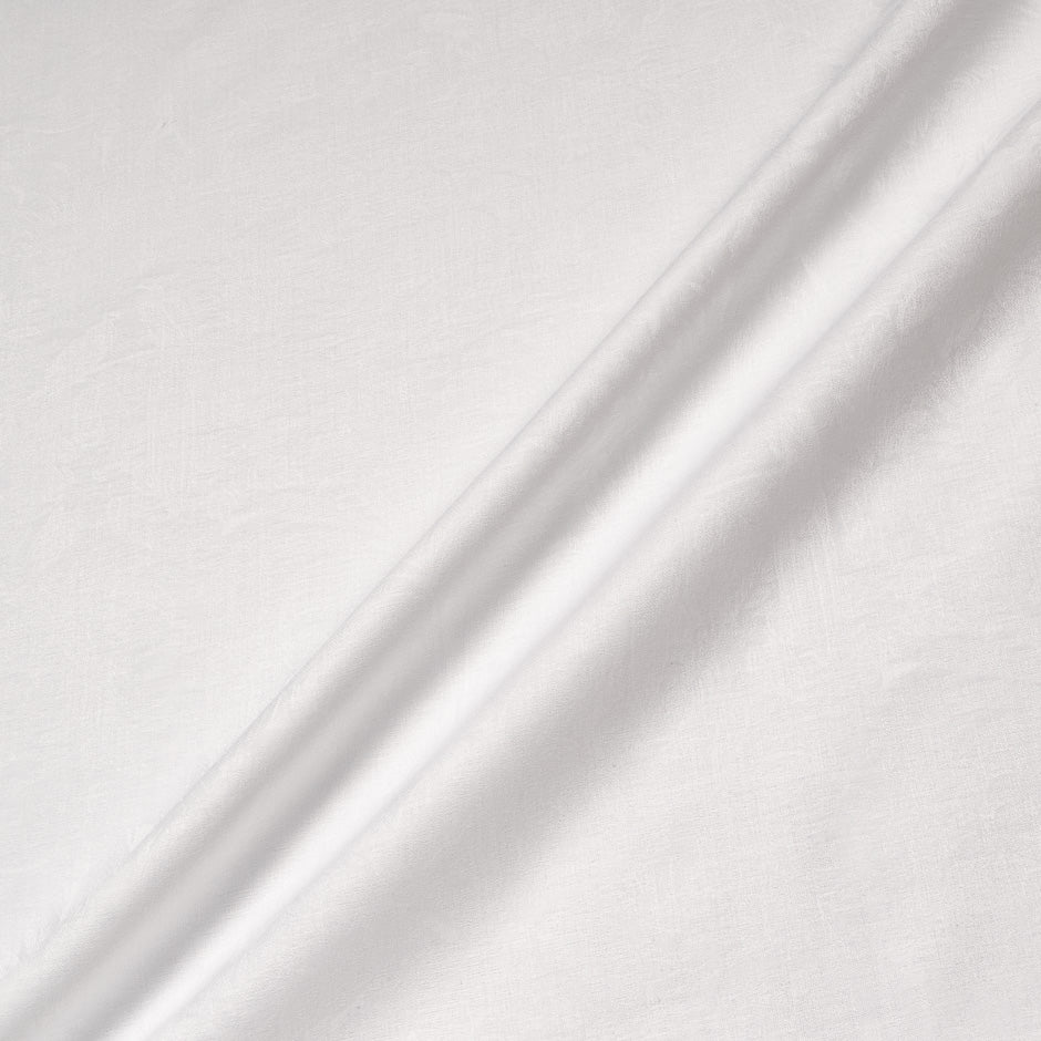 Ultra Fine White Floral Jacquard Pure Cotton