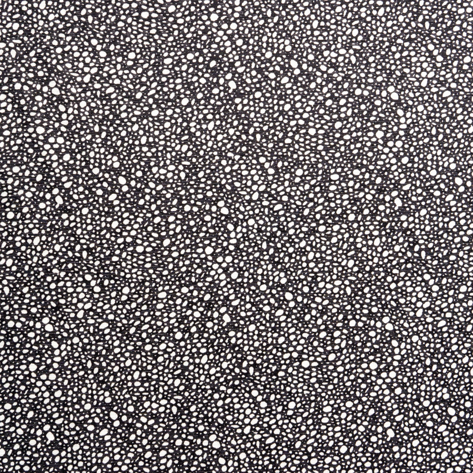 Monochrome Printed Cotton Blend Matelassé