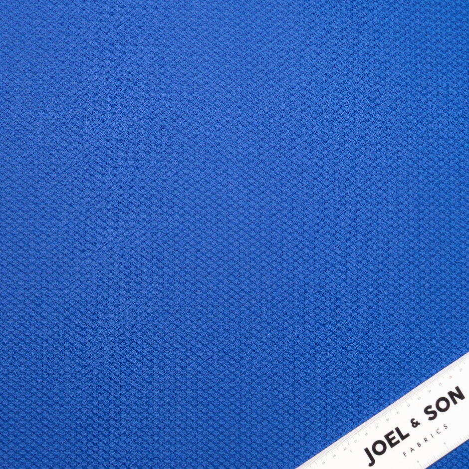 Royal Blue Cotton Blend Piqué