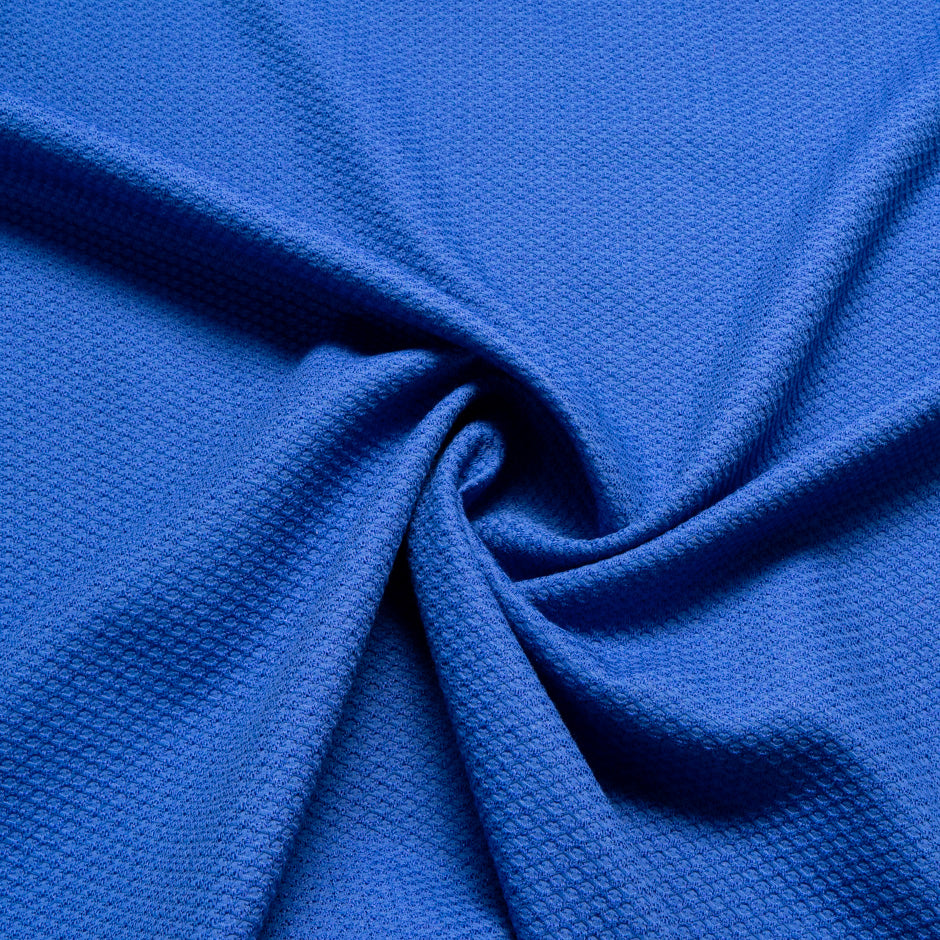 Royal Blue Cotton Blend Piqué