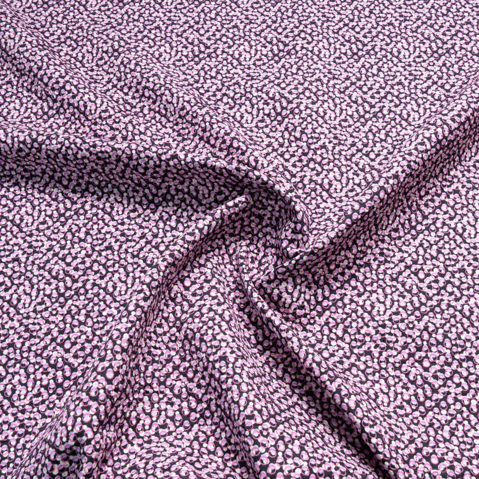 Pink, Cream & Black Printed Matelassé