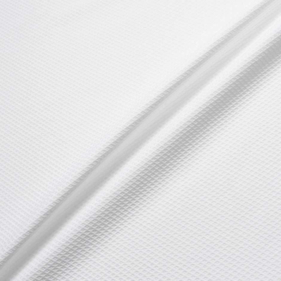 White Diamond Cotton Blend Piqué