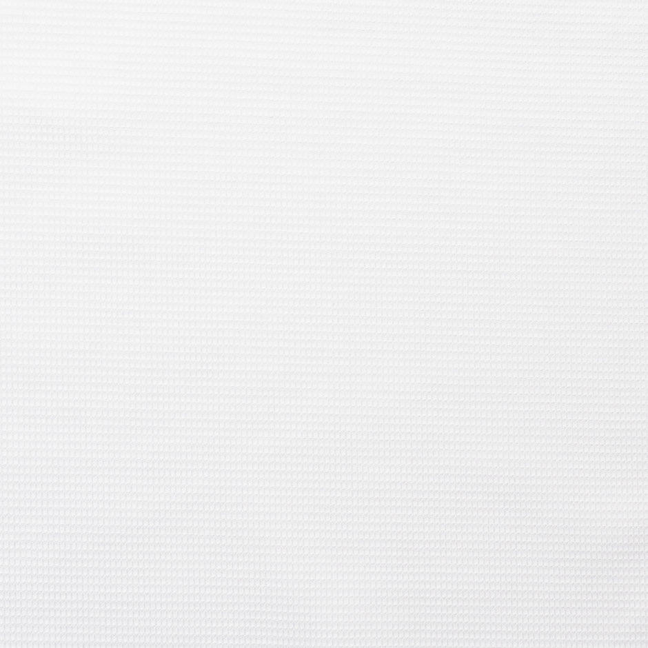 White Waffle Jacquard Cotton Piqué