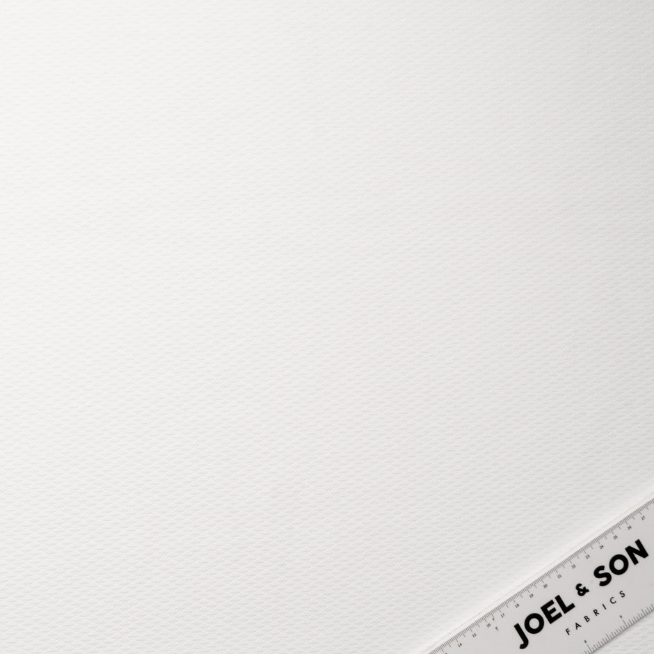 White Diamond Jacquard Cotton Piqué