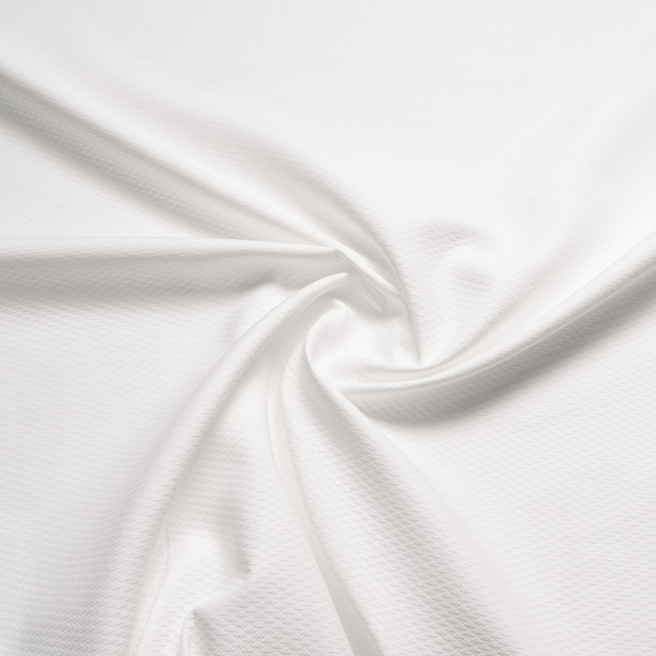 White Diamond Jacquard Cotton Piqué