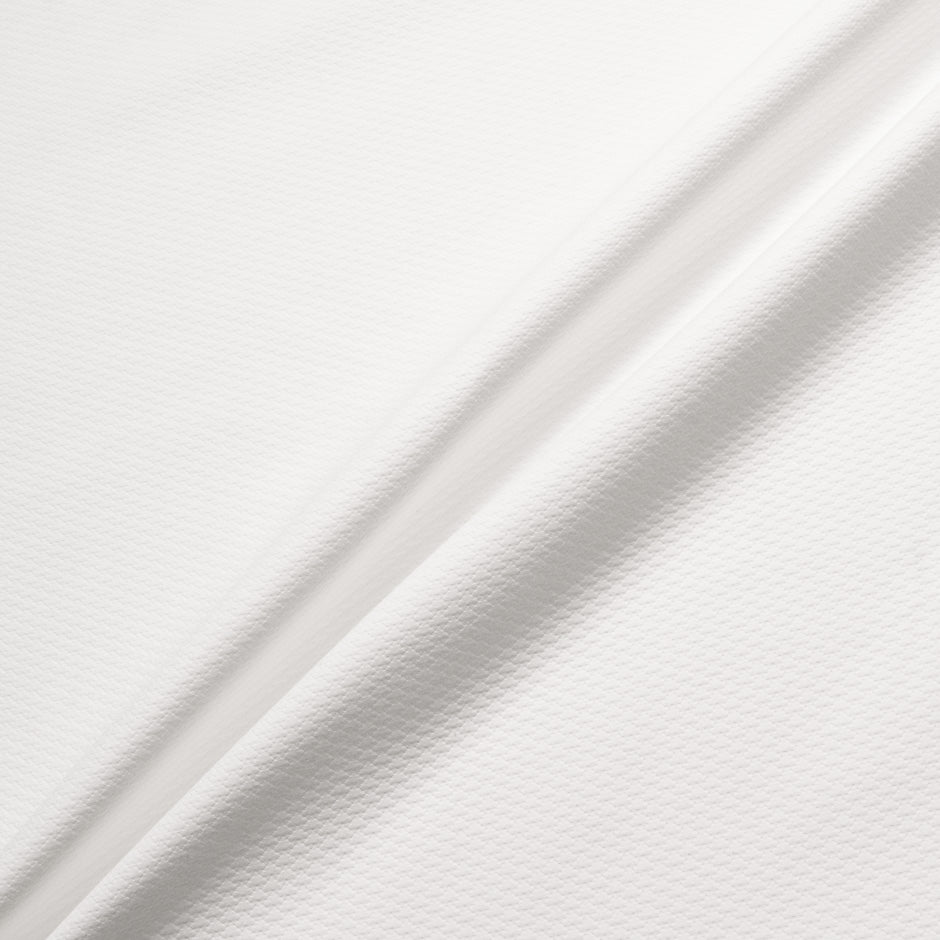 White Diamond Jacquard Cotton Piqué