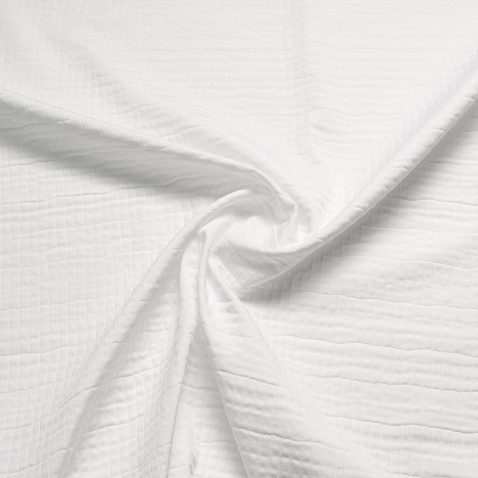 White 'Animal' Jacquard Cotton Blend Piqué