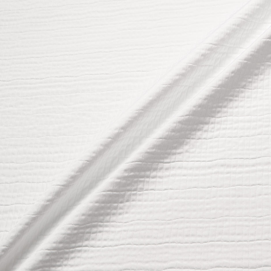 White 'Animal' Jacquard Cotton Blend Piqué