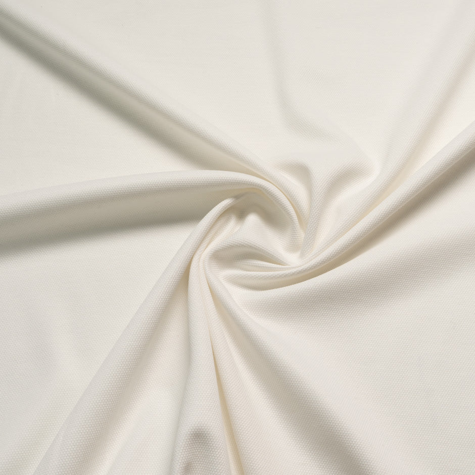 Ivory Diamond Jacquard Cotton Jersey