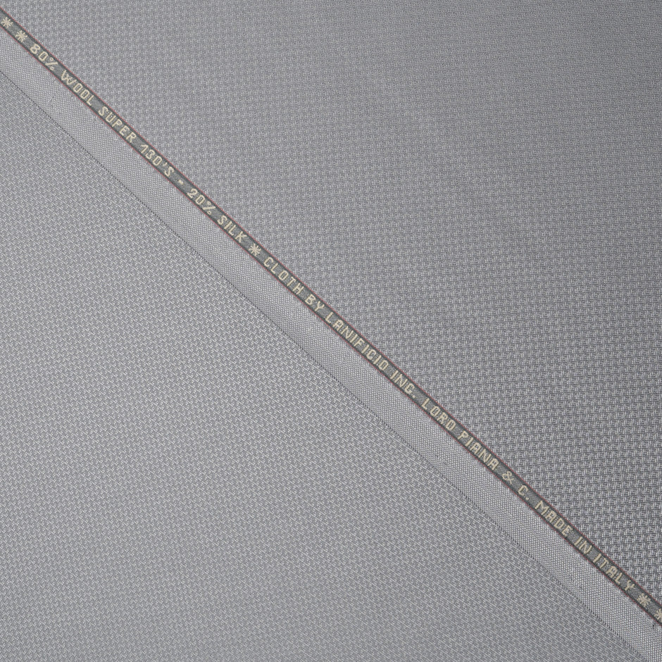 Mouse Grey Super 130s Wool & Silk Blend Suiting