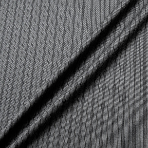 Grey Pinstriped Pure Tasmanian Wool Suiting