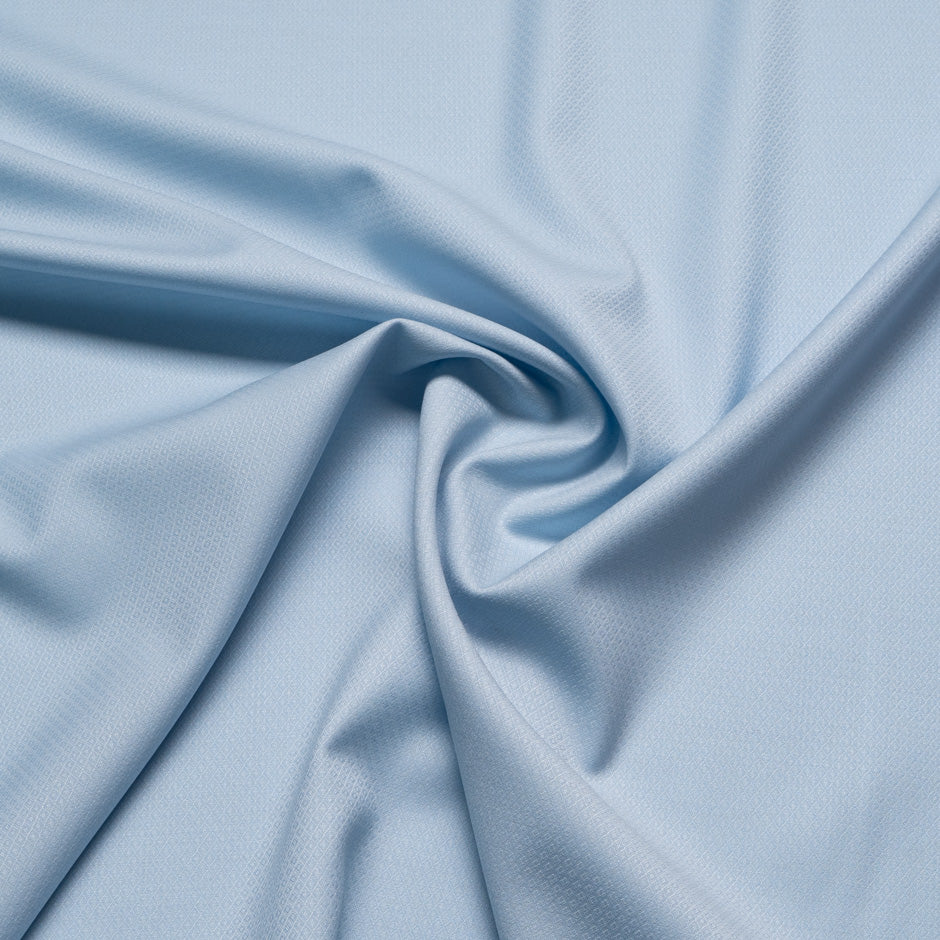 Baby Blue Super 150s Jacquard Wool Suiting