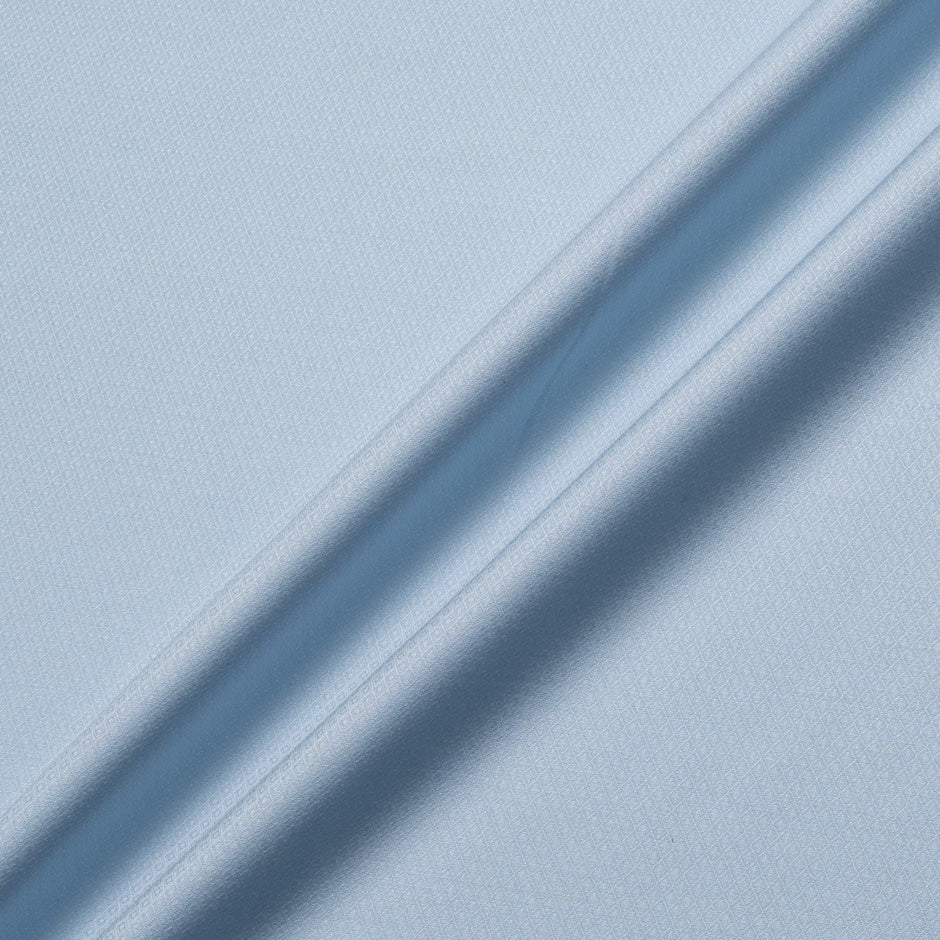 Baby Blue Super 150s Jacquard Wool Suiting