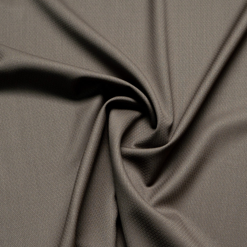 Brown Super 150s Jacquard Wool Suiting