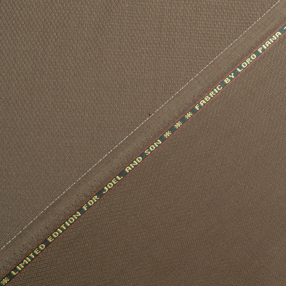 Army Green Super 150s Jacquard Wool Suiting