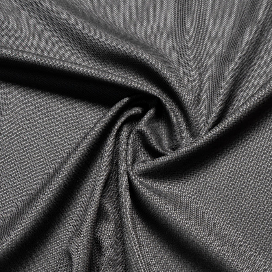 Slate Grey & Brown Super 130s Wool & Silk Blend Suiting