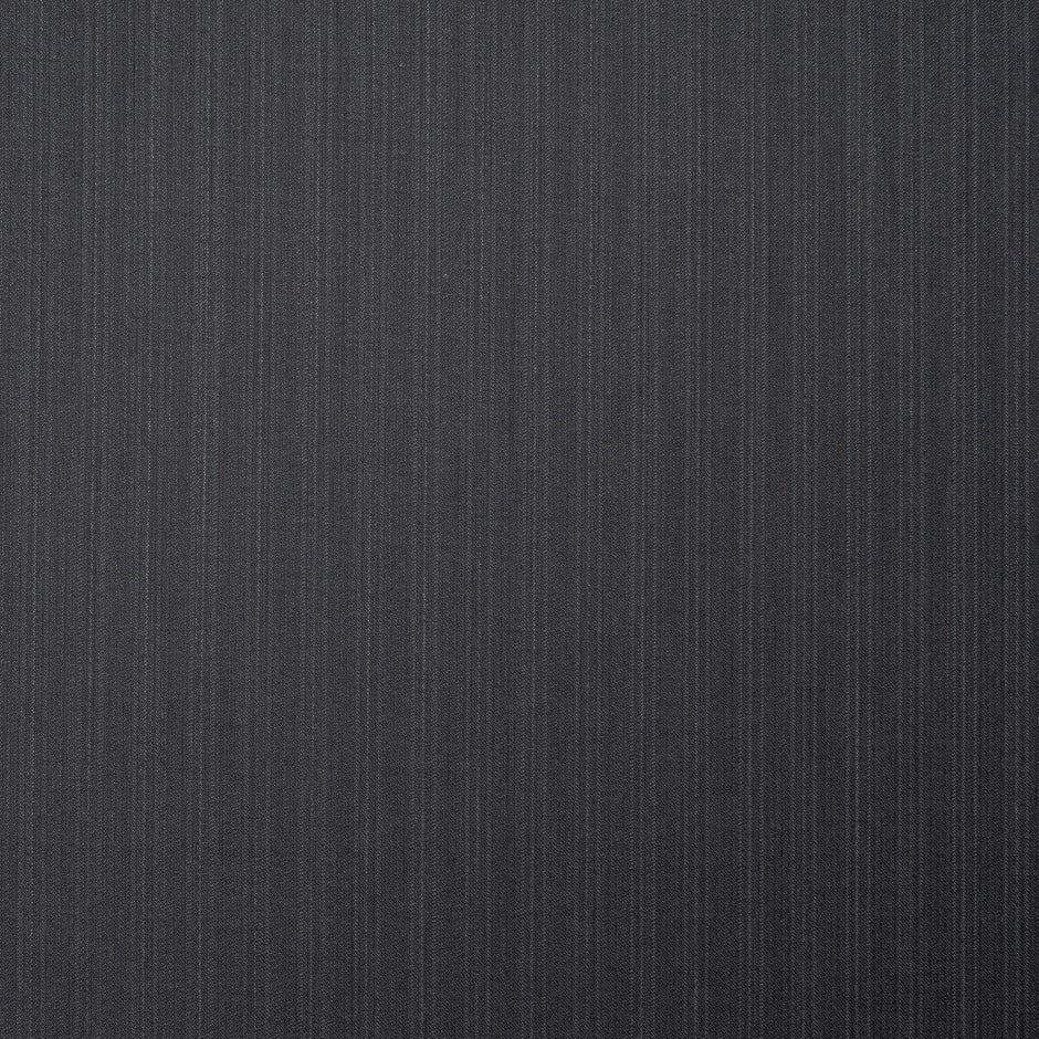 Dark Grey Pinstriped Pure Wool Suiting