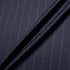 Super 120s Worsted Wool & Cashmere Blue Pinstripe Suiting