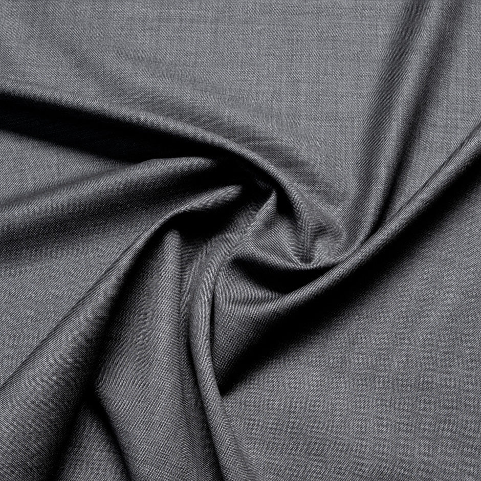 Plain Grey Super 160's Pure Wool Suiting