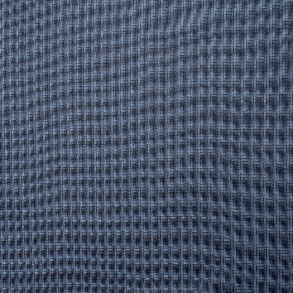 Blue Checkered Super 120's Pure Wool Suiting