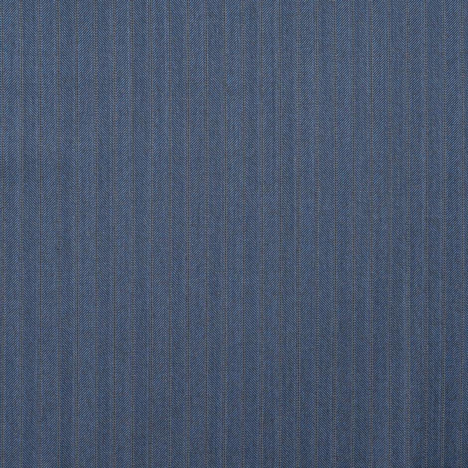 Blue Striped Super 120's Pure Wool Suiting