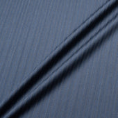 Blue Striped Super 120's Pure Wool Suiting (A 2.30m Piece)