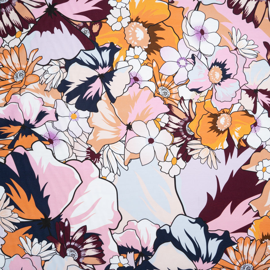 Multi-Coloured Floral Printed Pure Cotton