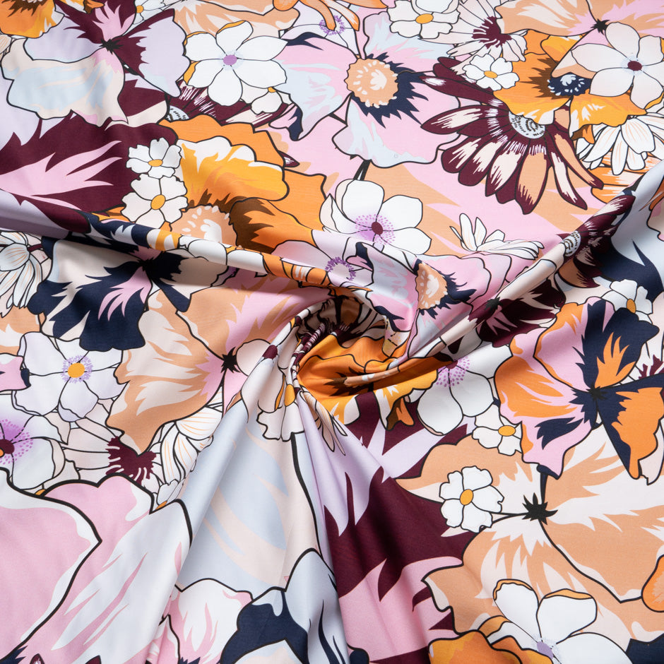 Multi-Coloured Floral Printed Pure Cotton