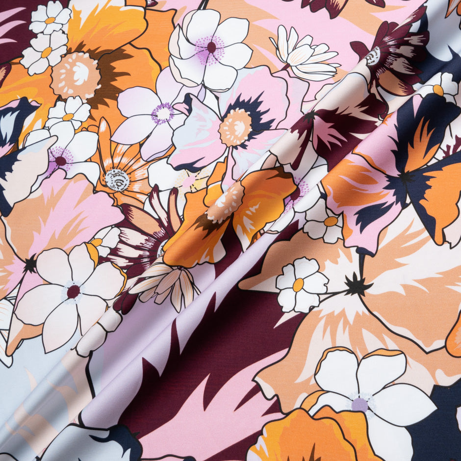 Multi-Coloured Floral Printed Pure Cotton