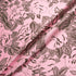 Brown Floral Baby Pink Silk Twill Blend