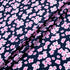 Pink Floral Printed Blue Pure Wool Challis
